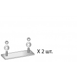 Зажимной комплект для соединения 2-х крепежных реек для монтажа 3-х коллекторов MFK 001