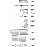 Дополнительный монтажный рамный комплект для плоской крыши (< 45°) для установки 3-его коллектора MFK 001