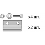 Зажимной комплект для соединения 2-х крепежных реек для монтажа 3-х коллекторов MVK 001