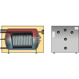 WWS-TS бак ГВС для горизонтальной установки с котлом