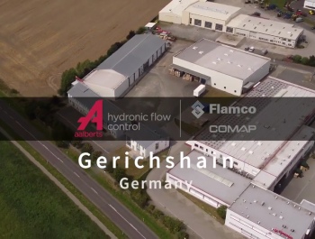 Краткий информационный видеоролик о производстве Flamco-Meibes в городе Gerichshain (Герихсхайн), Германия